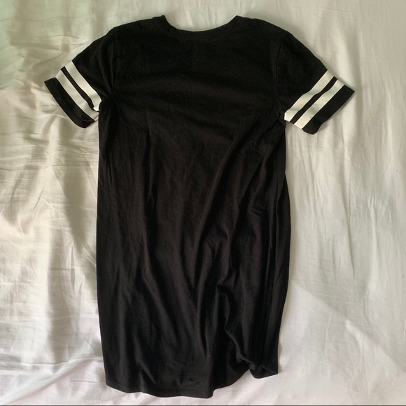 Black T-Shirt Dress - Picture 2 of 3